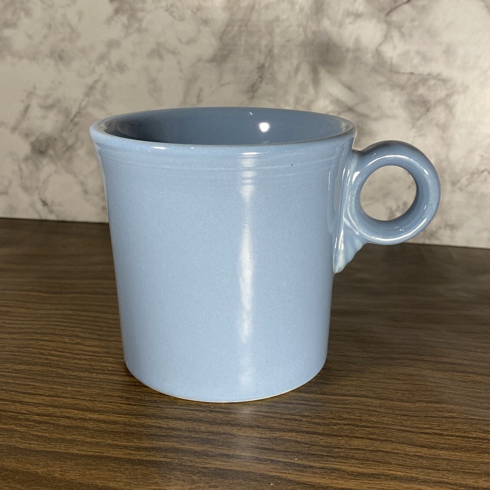 FiestaWare Retired Periwinkle Blue Ring-Handle Coffee Mug